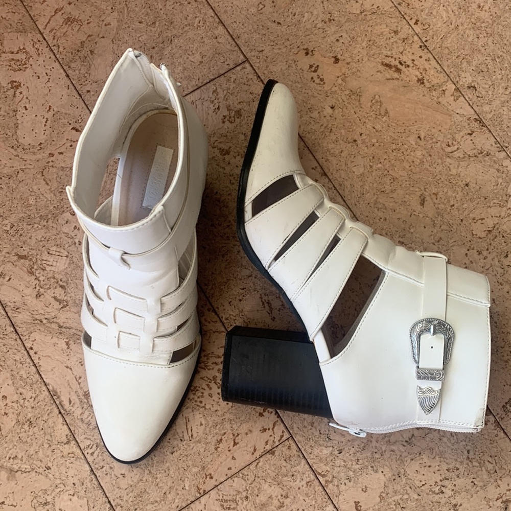 White Heeled Boot